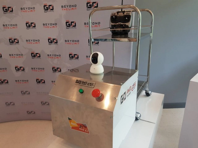 หุ่นยนต์ช่วยหมอ! เปิดตัว "น้องกระปุก" สู้โควิด19