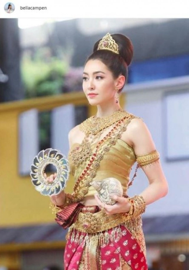 สวยหยาดเยิ้ม "นางเอก"กับชุดไทย สงกรานต์ ยุคโควิด