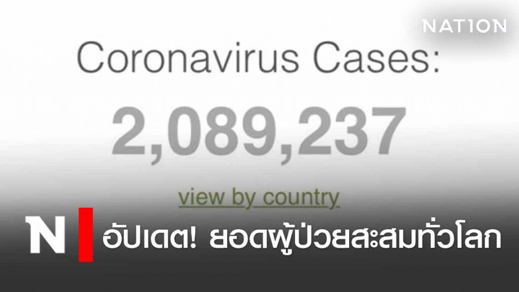 อัปเดต! ยอดผู้ป่วยสะสมโควิด 19 ทั่วโลก