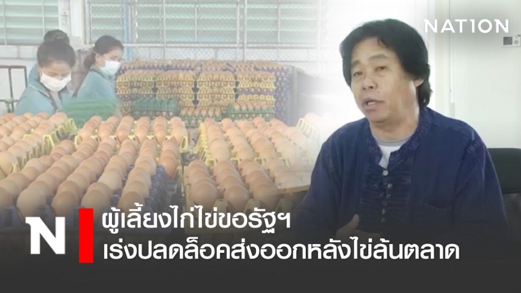 ผู้เลี้ยงไก่ไข่ขอรัฐปลดล็อคส่งออกหลังไข่ล้นตลาด