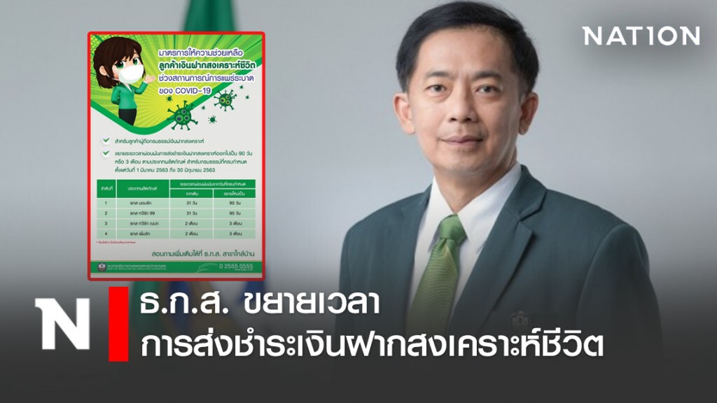 ธ.ก.ส. ขยายเวลาการส่งชำระเงินฝากสงเคราะห์ชีวิต