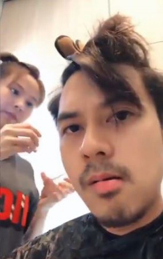 "แดน วรเวช"อวดคลิปหวาน"แพทตี้"ตัดผมให้