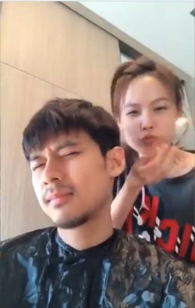 "แดน วรเวช"อวดคลิปหวาน"แพทตี้"ตัดผมให้