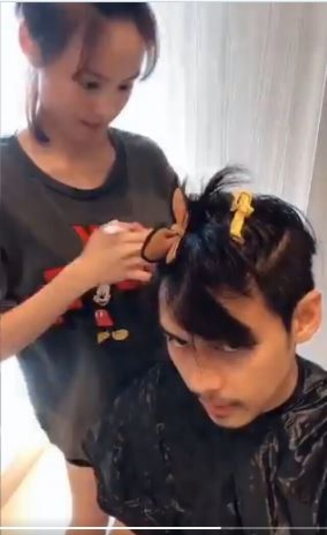 "แดน วรเวช"อวดคลิปหวาน"แพทตี้"ตัดผมให้