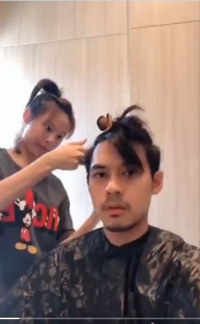 "แดน วรเวช"อวดคลิปหวาน"แพทตี้"ตัดผมให้