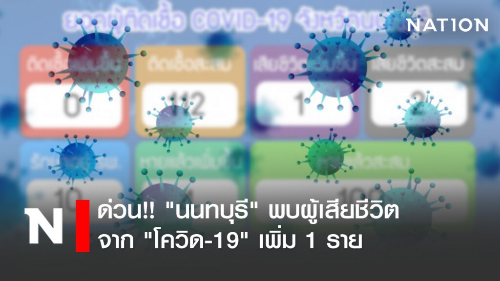 ด่วน!! "นนทบุรี" พบผู้เสียชีวิตจาก "โควิด-19" เพิ่ม 1 ราย