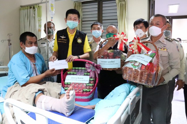 เยียวยาจนท.ดับไฟป่าเชียงดาว พลัดตกเขาขณะปฎิบัติหน้าที่