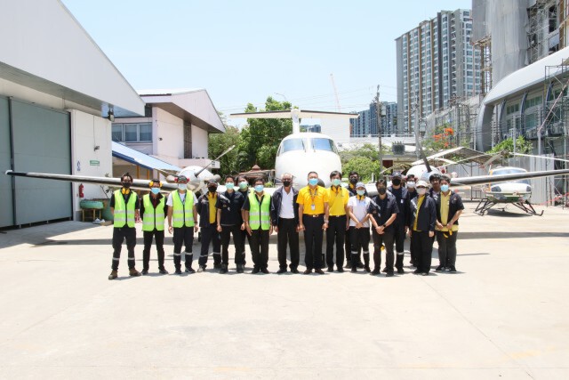 สถาบันการบินพลเรือนทดสอบระบบเครื่องบิน Super King Air 200