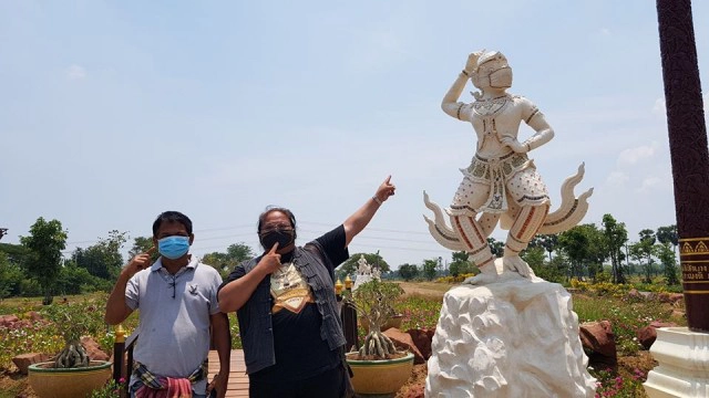 "หนุมานโควิด" ประติมากรรมสะท้อนโลก 2020