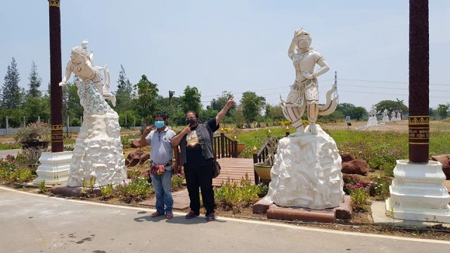 "หนุมานโควิด" ประติมากรรมสะท้อนโลก 2020