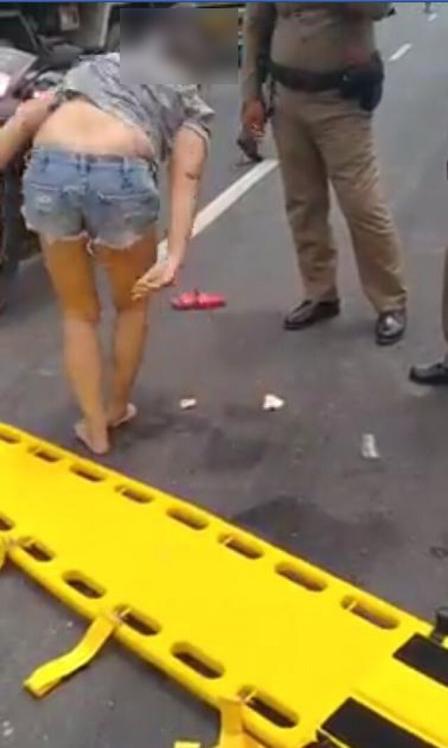 สาวเกิดอุบัติเหตุ ตะโกนลั่น "ห้ามกู้ภัยช่วยเหลือ"