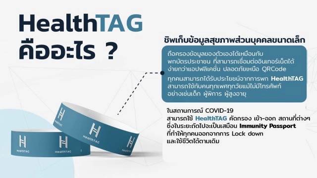 ‘HealthTAG’ บัตรสุขภาพแนวใหม่ เครื่องมือควบคุมโควิด-19 ยุคดิจิทัล