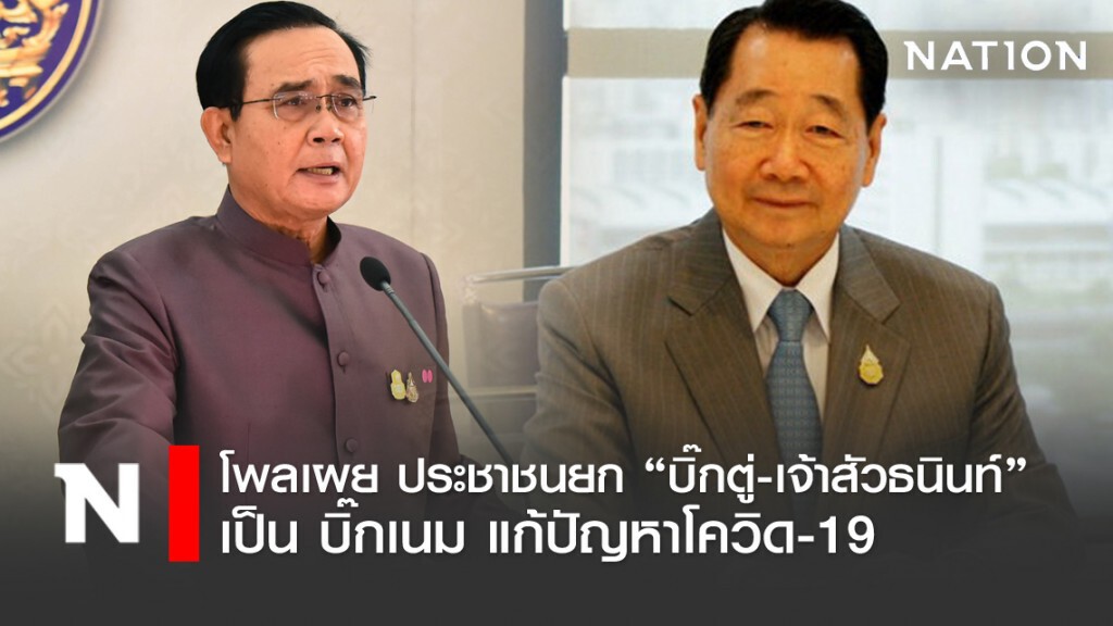 ซูเปอร์โพล เผย ประชาชนโหวตให้ "บิ๊กตู่-เจ้าสัวซีพี" เป็นบิ๊กเนมแก้โควิด