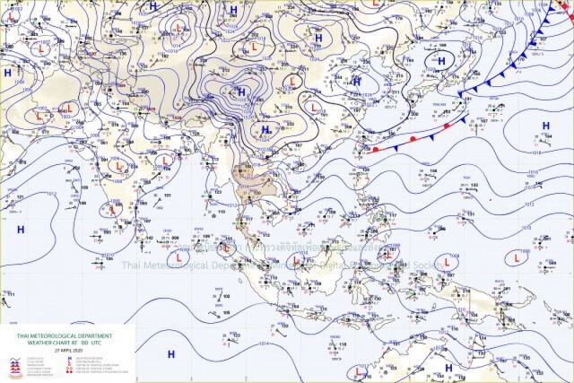 กรมอุตุฯ เผย ช่วงเย็น-คืนนี้ ฝนฟ้าคะนองร้อยละ 40 ของพื้นที่