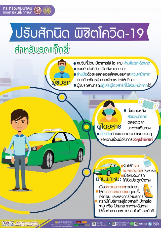 ขนส่งฯ แนะปรับเปลี่ยนวิถีชีวิตเลี่ยงโควิด-19