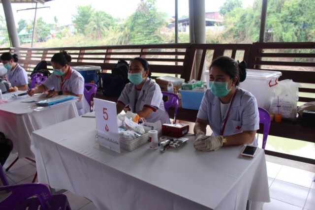 ชาวบางระจันร่วมบริจาคโลหิตช่วยผู้ป่วย ผ่านสภากาชาดไทย