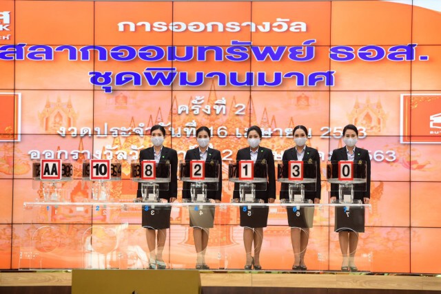 ธอส. ออกรางวัลสลากออมทรัพย์งวด 16 เม.ย.63