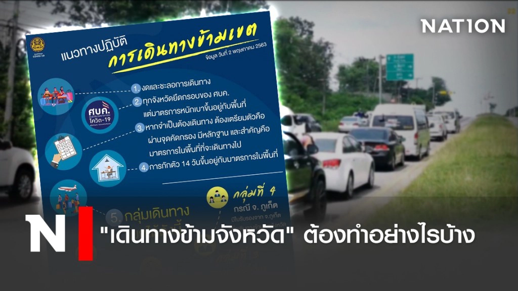 "เดินทางข้ามจังหวัด" ต้องทำอย่างไรบ้าง