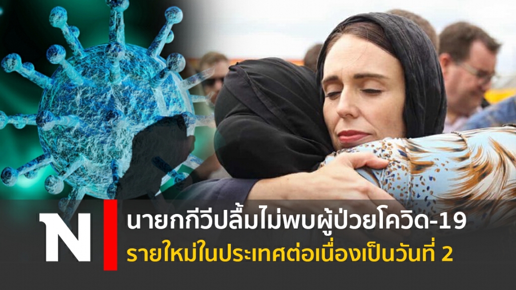 นายกกีวีปลื้มไม่พบผู้ป่วยโควิด-19 รายใหม่ในประเทศต่อเนื่องเป็นวันที่ 2 นายกกีวีปลื้มไม่พบผู้ป่วยโควิด-19 รายใหม่ในประเทศต่อเนื่องเป็นวันที่ 2