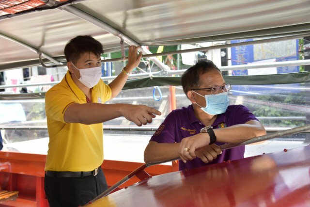 คมนาคมสั่งเพิ่มมาตรการป้องกันโควิด-19 เรือแสนแสบหลังคลายล็อคดาวน์