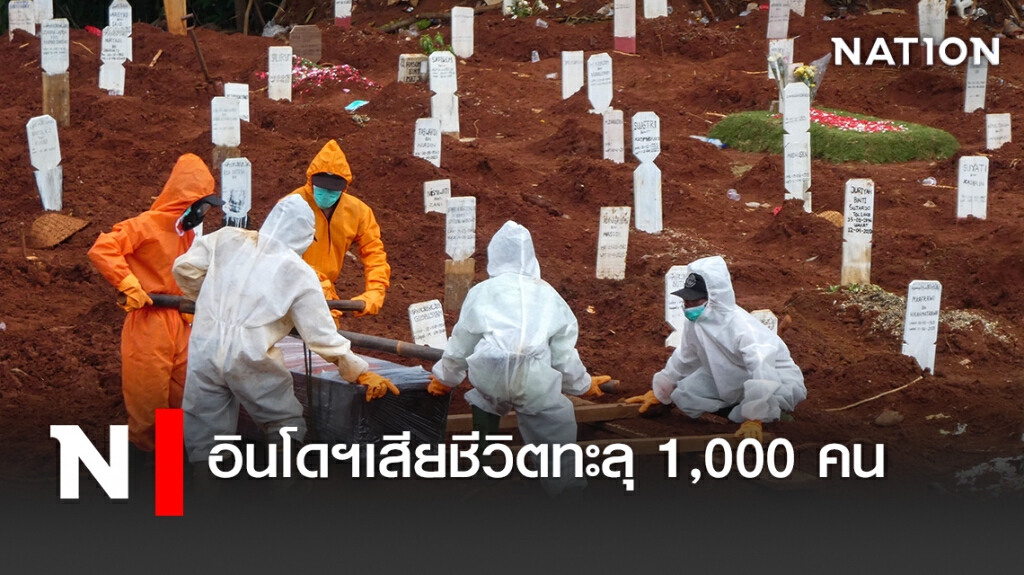 อินโดฯเสียชีวิตจากโควิด-19 ทะลุ 1,000 คน หลังปชช.ฝ่าฝืนล็อกดาวน์