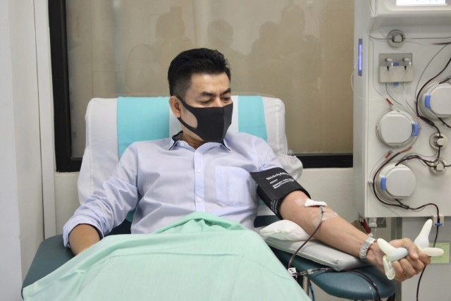 "มิสเตอร์ป๋อง" บริจาคพลาสมา หลังหายป่วยโควิด