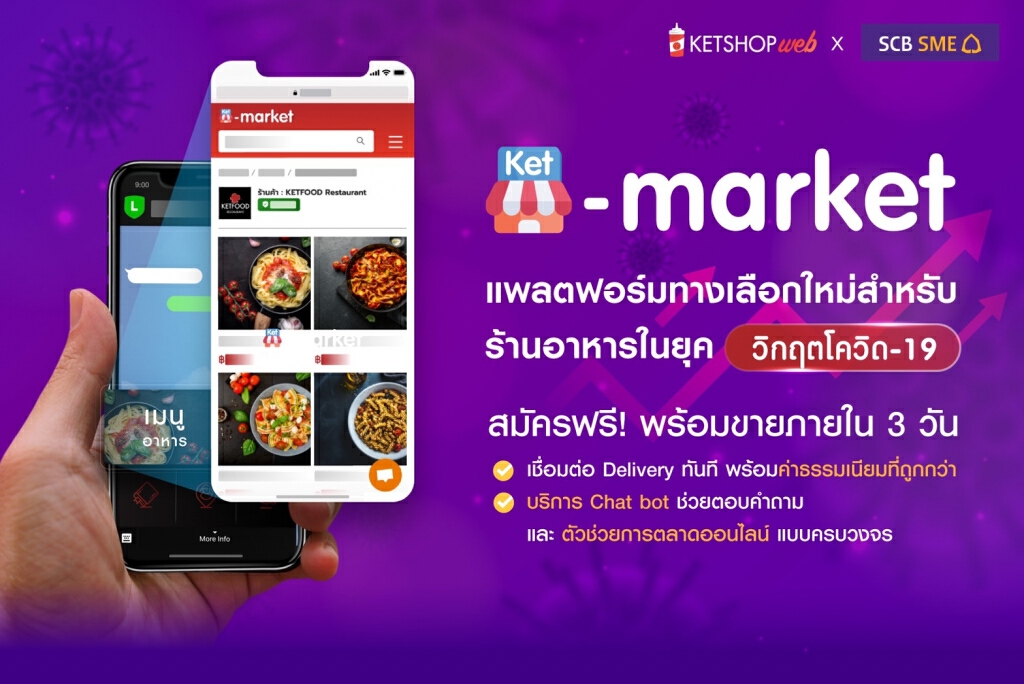 SCB หนุนร้านอาหารลุยตลาดฟู้ดเดลิเวอรี่