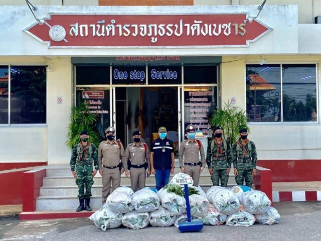 บุก"รีสอร์ท"ยึดกระท่อม600กก.
