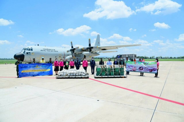 ทอ. ต่อยอดช่วยโควิด บิน C-130 ขนสินค้าพะเยา แลกชาวพังงา