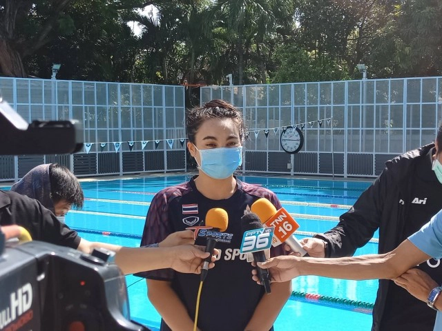 2 ว่ายน้ำทีมชาติไทยคืนสระ หลังรัฐคลายล็อกดาวน์