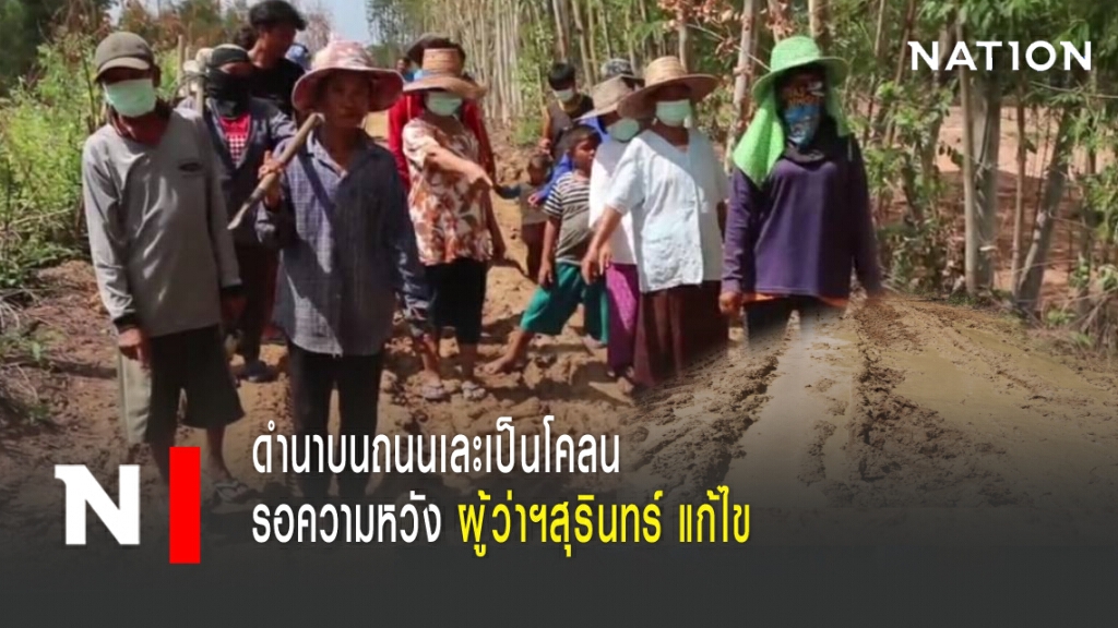 ดำนาบนถนน รอความหวัง ผู้ว่าฯสุรินทร์ แก้ไข ดำนาบนถนน รอความหวัง ผู้ว่าฯสุรินทร์ แก้ไข