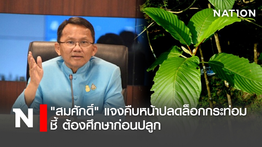 "สมศักดิ์"แจงคืบหน้าปลดล็อกกระท่อมชี้ต้องศึกษาก่อนปลูก