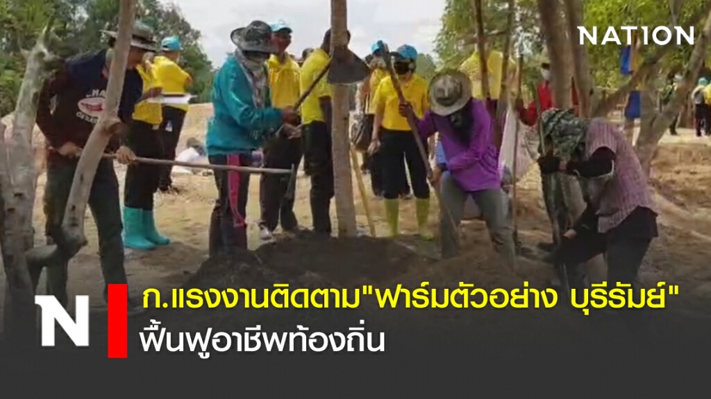 ก.แรงงานติดตาม"ฟาร์มตัวอย่าง บุรีรัมย์" ฟื้นฟูอาชีพท้องถิ่น
