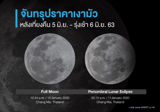 คนไทยเตรียมตัว พบกับปรากฏการณ์จันทรุปราคา ศุกร์ที่ 5 มิ.ย.