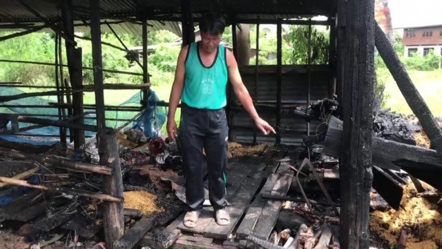 อุทาหรณ์ก่อกองไฟทิ้งไว้ ลมแรงลามไหม้บ้าน-ยุ้งข้าว