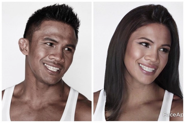 ไม่ตกเทรนด์ !! "บัวขาว" โพสต์ภาพที่มีใบหน้าเป็นหญิง