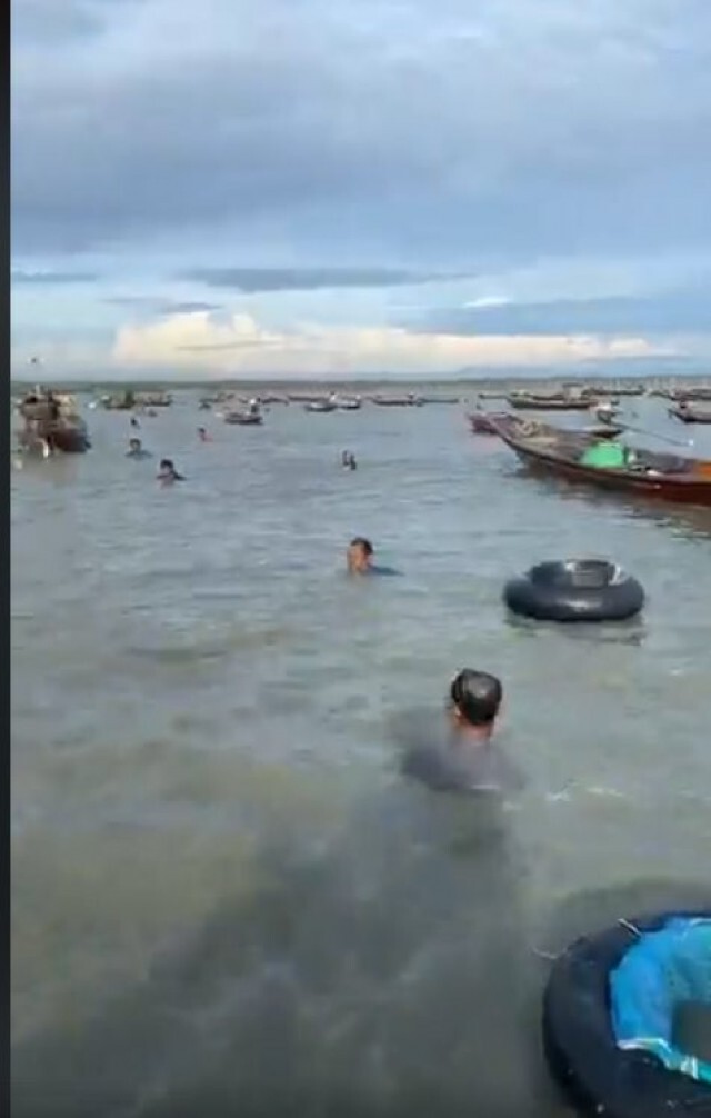 ชาวประมงงมหอย หนีอลหม่าน!! หลังชายฉกรรจ์ขับเจ็ตสกียิงปืนขู่