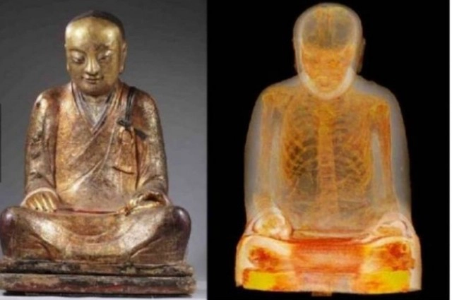 ตะลึง.! พบ"มัมมี่"ในพระพุทธรูปอายุพันปี