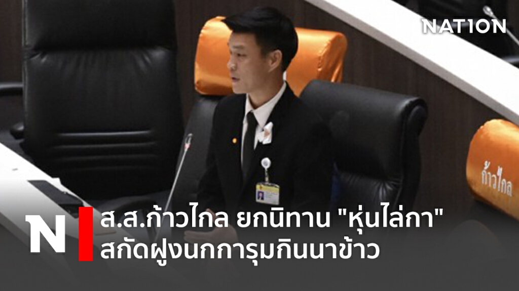ส.ส.ก้าวไกล ยกนิทาน "หุ่นไล่กา" สกัดฝูงนกการุมกินไร่นา
