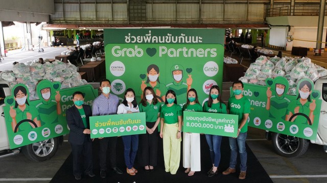 แกร็บผนึกพันธมิตรแจกถุงยังชีพพาร์ทเนอร์คนขับ 40,000 ชุด
