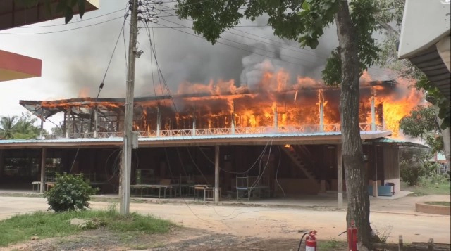 ไฟไหม้อาคารเรียน โรงเรียนอนุบาลดำรงราชานุสรณ์ รับเปิดเทอม