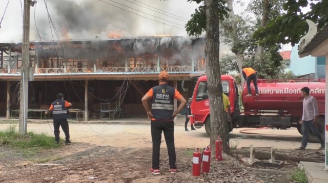 ไฟไหม้อาคารเรียน โรงเรียนอนุบาลดำรงราชานุสรณ์ รับเปิดเทอม
