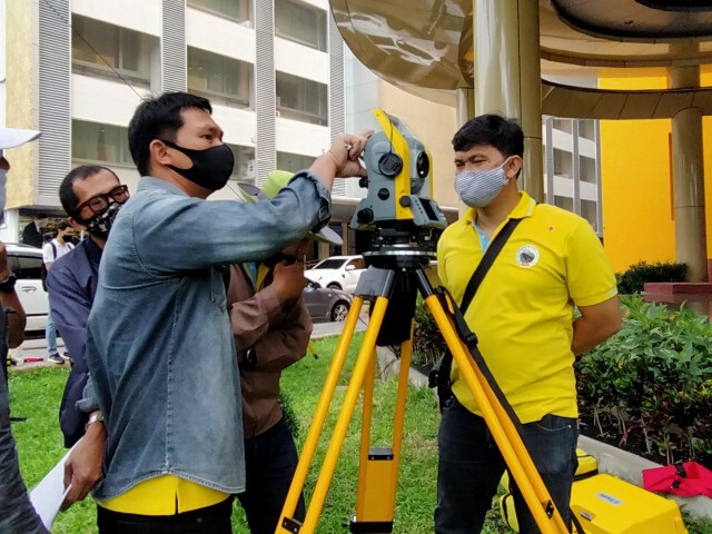 ทางหลวงชนบทใช้กล้อง TOTAL STATION ยกระดับการปฏิบัติงาน