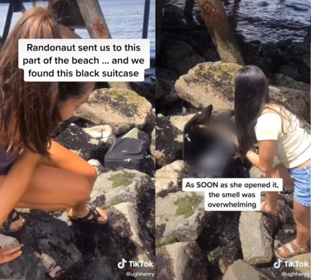 ระทึก!! วัยรุ่น ถ่ายคลิปลง TikTok เจอกระเป๋าถูกทิ้ง เปิดดูพบชิ้นส่วนศพ !