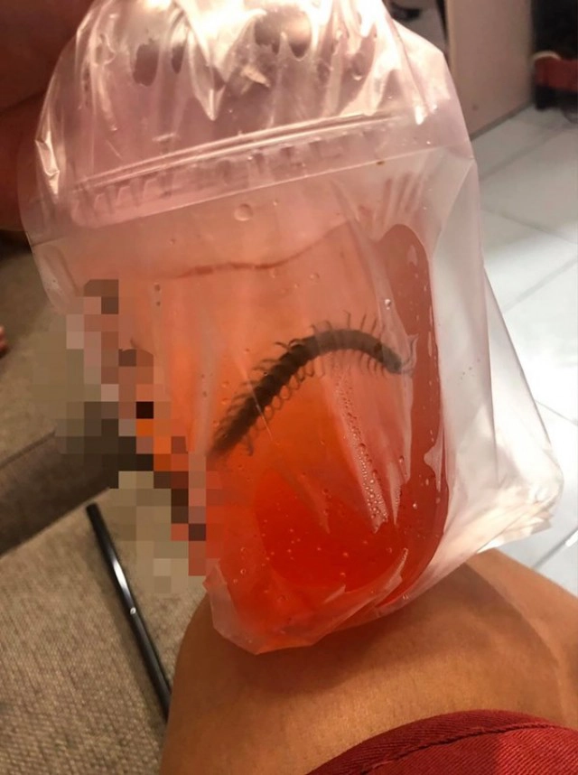 แม่สยอง! เจอตะขาบซุกในหลอดน้ำ ทำลูกวัย 4 ขวบ เกือบดื่ม