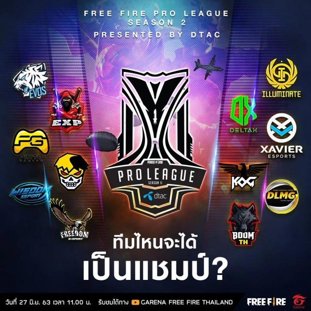 Free Fire Pro League ตัดสินแชมป์เสาร์นี้ – รางวัล5 ล้านบาท