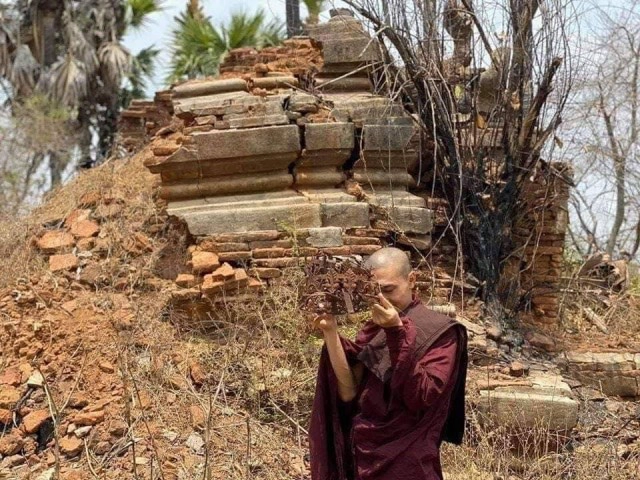 ขุดพบพระพุทธรูปหินอ่อนองค์ขาวอายุ 360 ปี ยุคสมัยรัตนปุระอังวะ