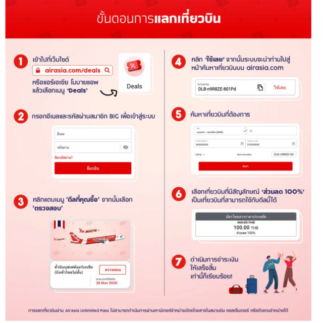 ด่วน! แอร์เอเชียแจกตั๋วบินบุฟเฟต์ เที่ยวไทยไม่อั้น