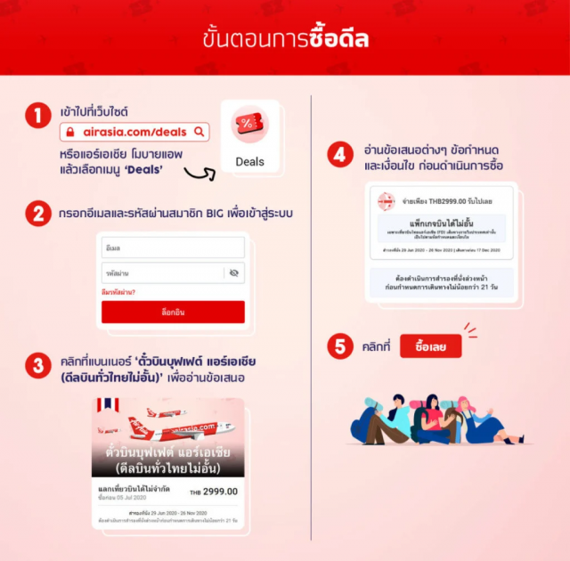 ด่วน! แอร์เอเชียแจกตั๋วบินบุฟเฟต์ เที่ยวไทยไม่อั้น