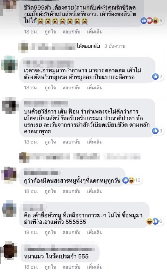 จัดชุดใหญ่ แก้บนขายที่ได้ นำหัวหมูถวายวัดกิ่งแก้วเกือบพันหัว
